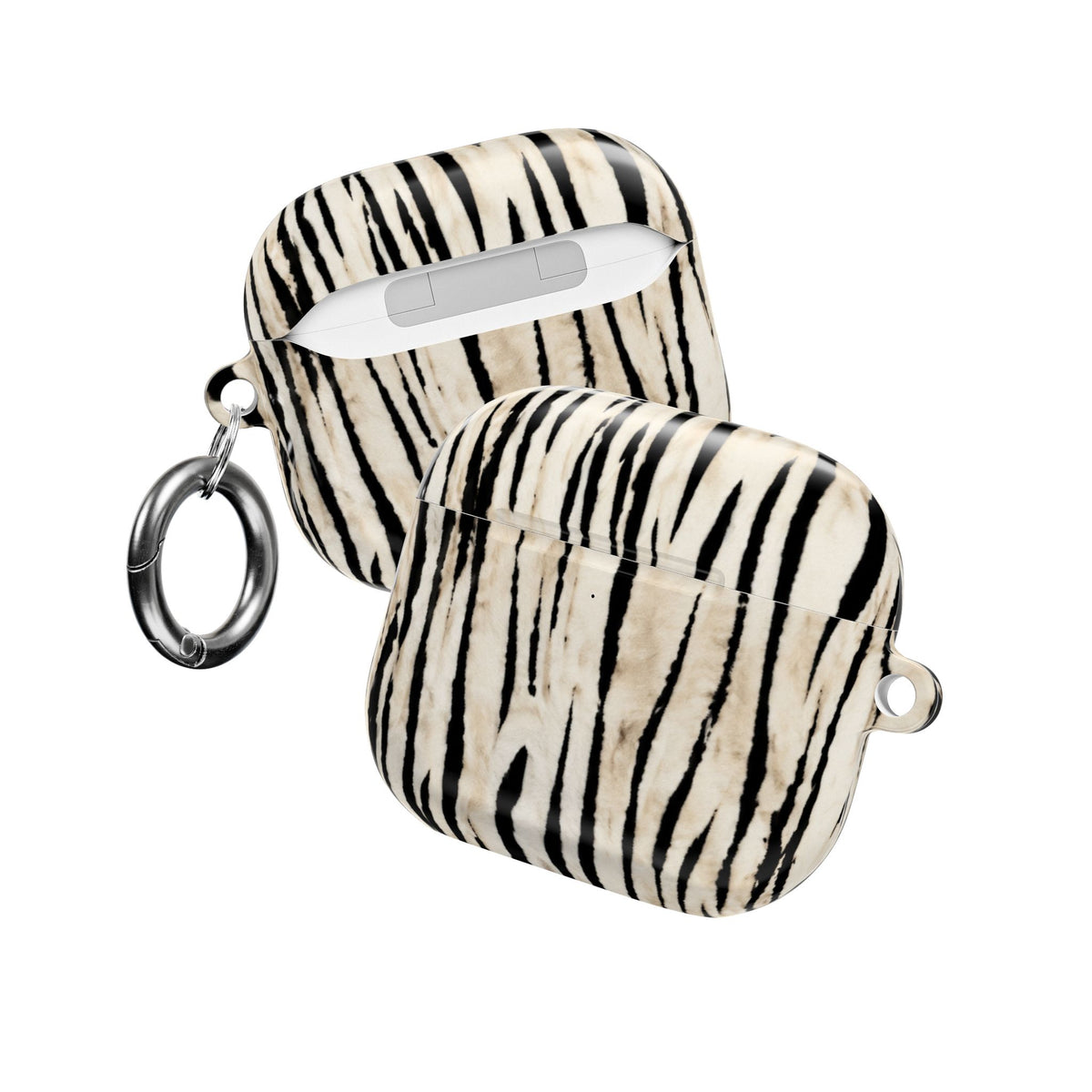 VANILLA ZEBRA AIRPOD CASE