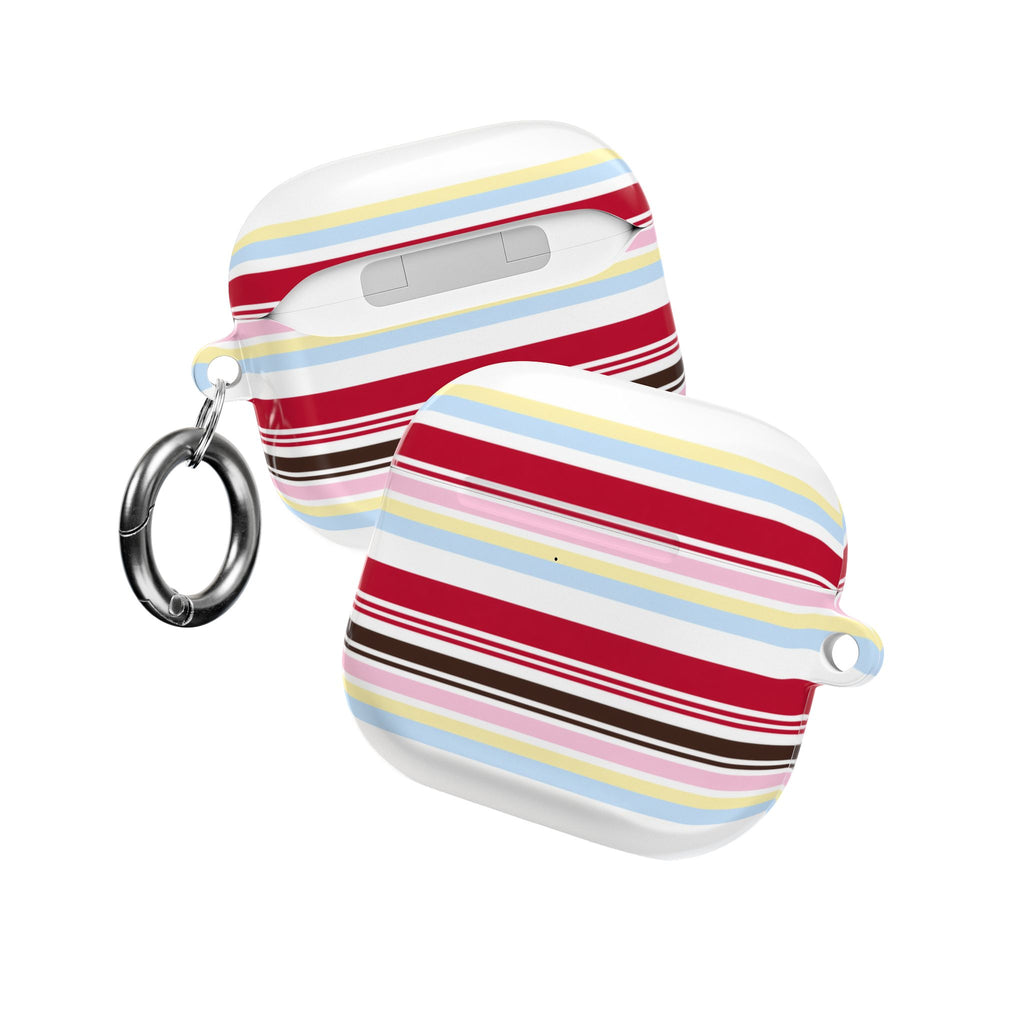 CHERRY SUNDAE STRIPES AIRPOD CASE