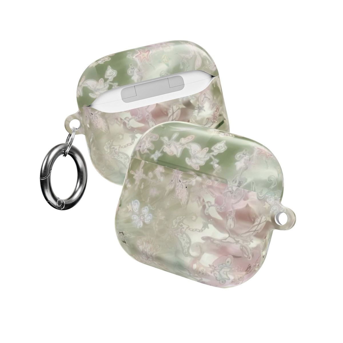 WHIMSY GREEN FLORAL AIRPOD CASE
