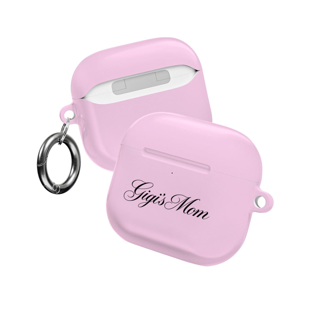 PERSONALIZED PINK CLASSIC CUSTOM MOM NAME AIRPOD CASE