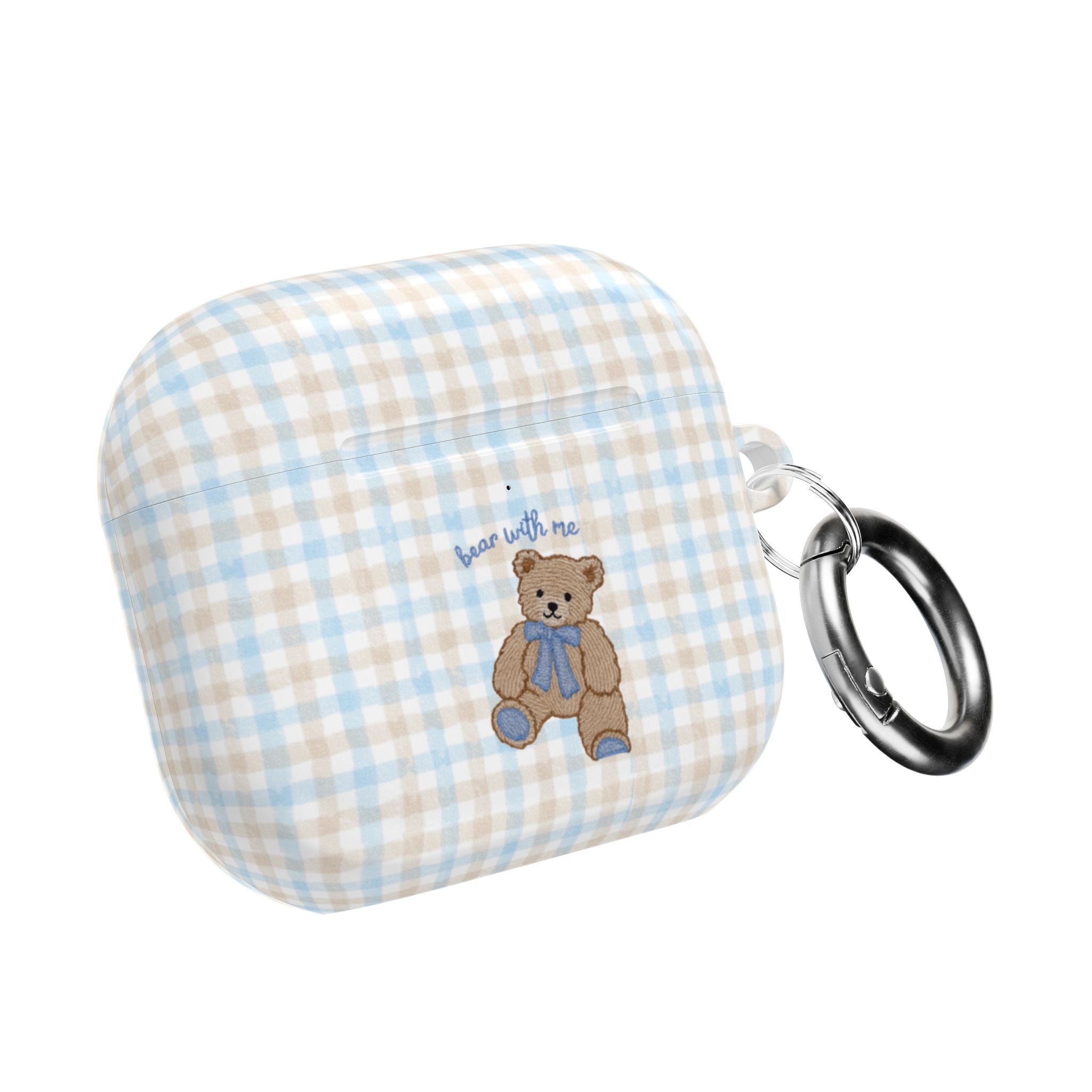 GINGHAM BEAR WITH ME AIRPOD CASE