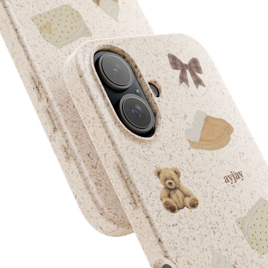 COZY BROWN TEDDY BEAR BAG ECO-FRIENDLY MAGSAFE® PHONE CASE