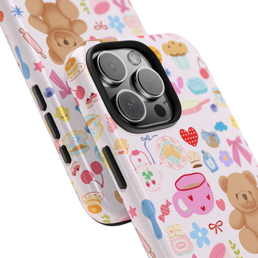 TEDDY BEAR COLLAGE COQUETTE PHONE CASE