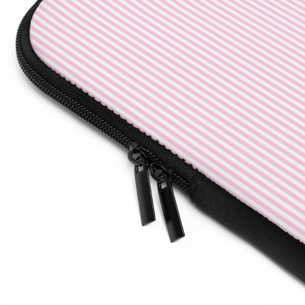 PINK STRIPES TEDDY BEAR NEOPRENE KINDLE IPAD & LAPTOP SLEEVE