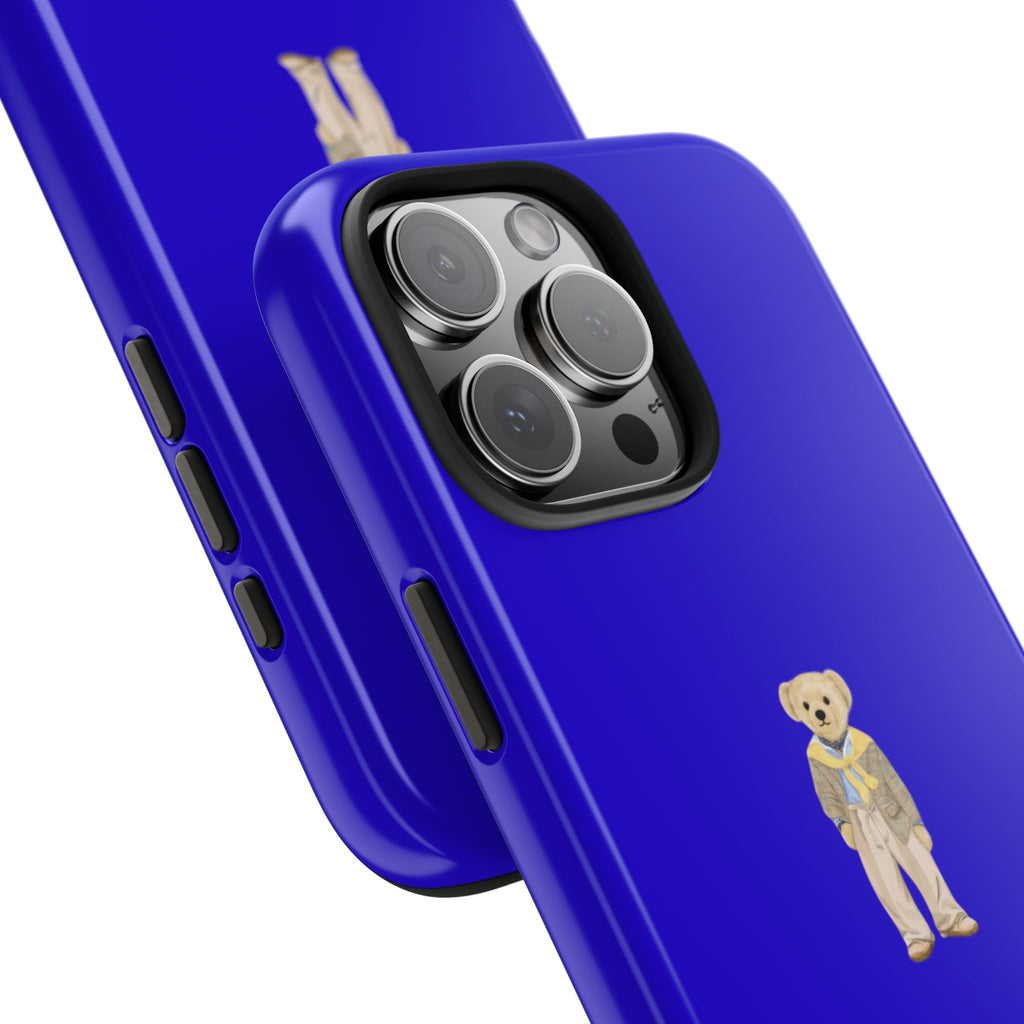 ROYAL BLUE RL TEDDY BEAR PHONE CASE