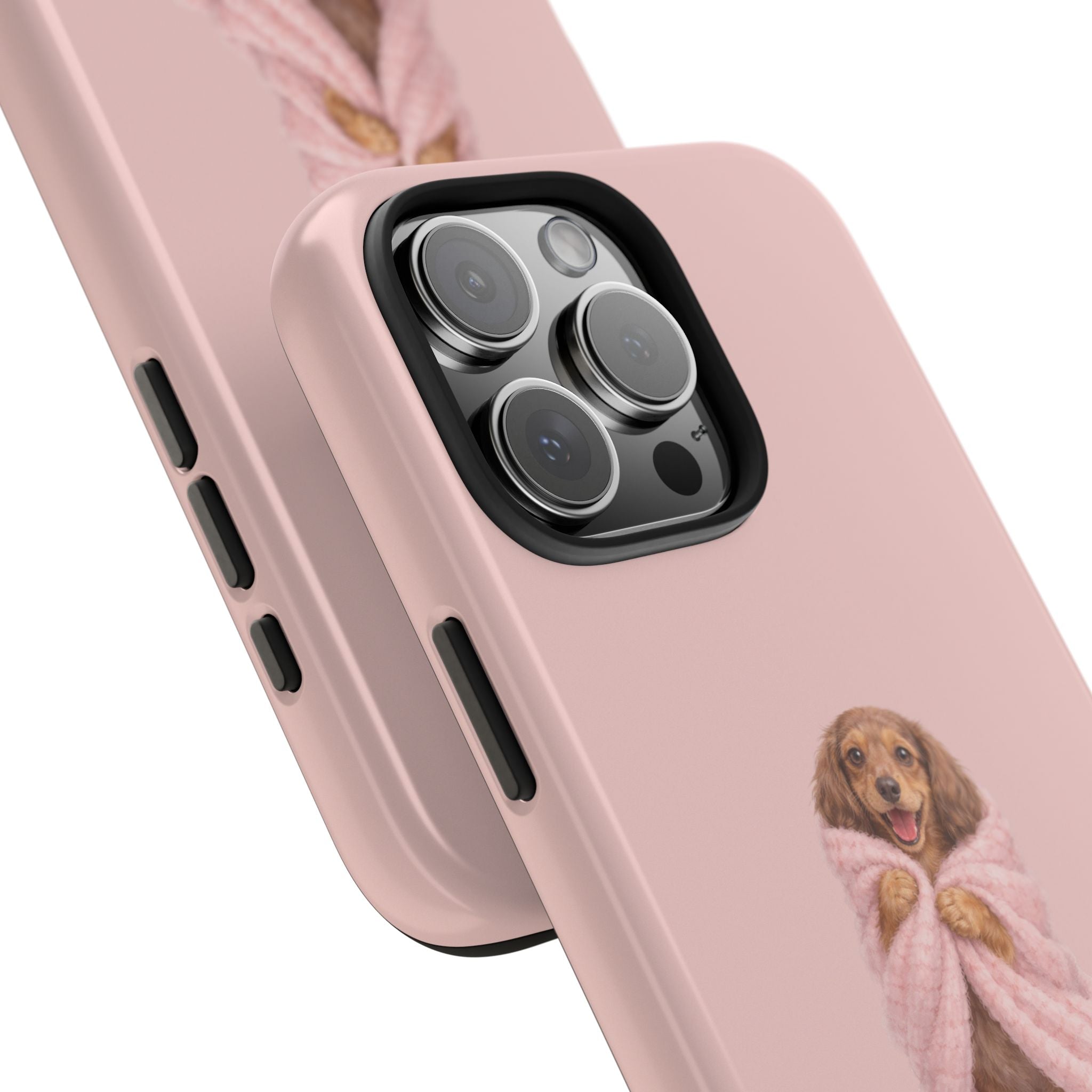 VINTAGE ROSE DACHSUND PUPPY DOG PHONE CASE