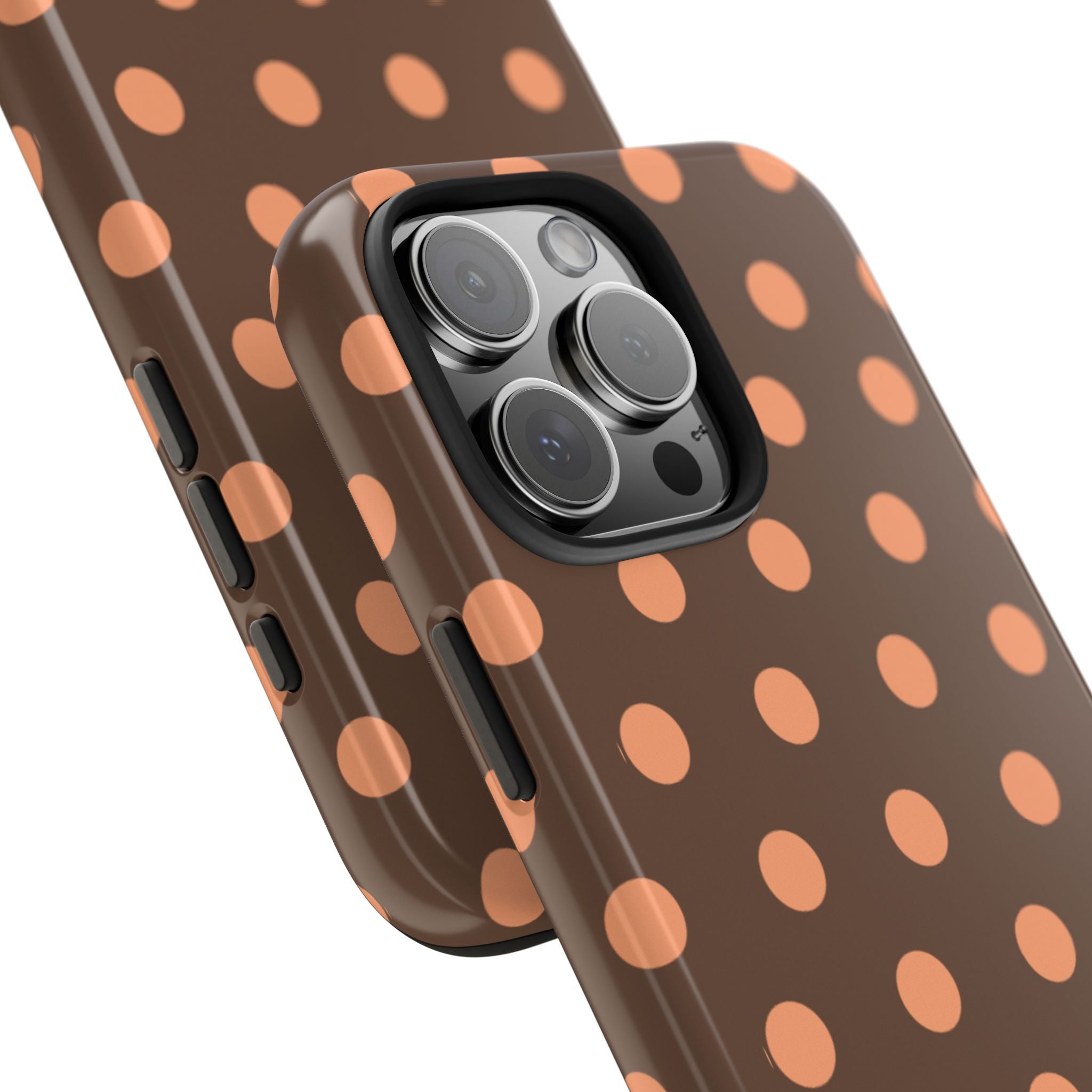 MOCHA SPICE POLKA DOTS PHONE CASE