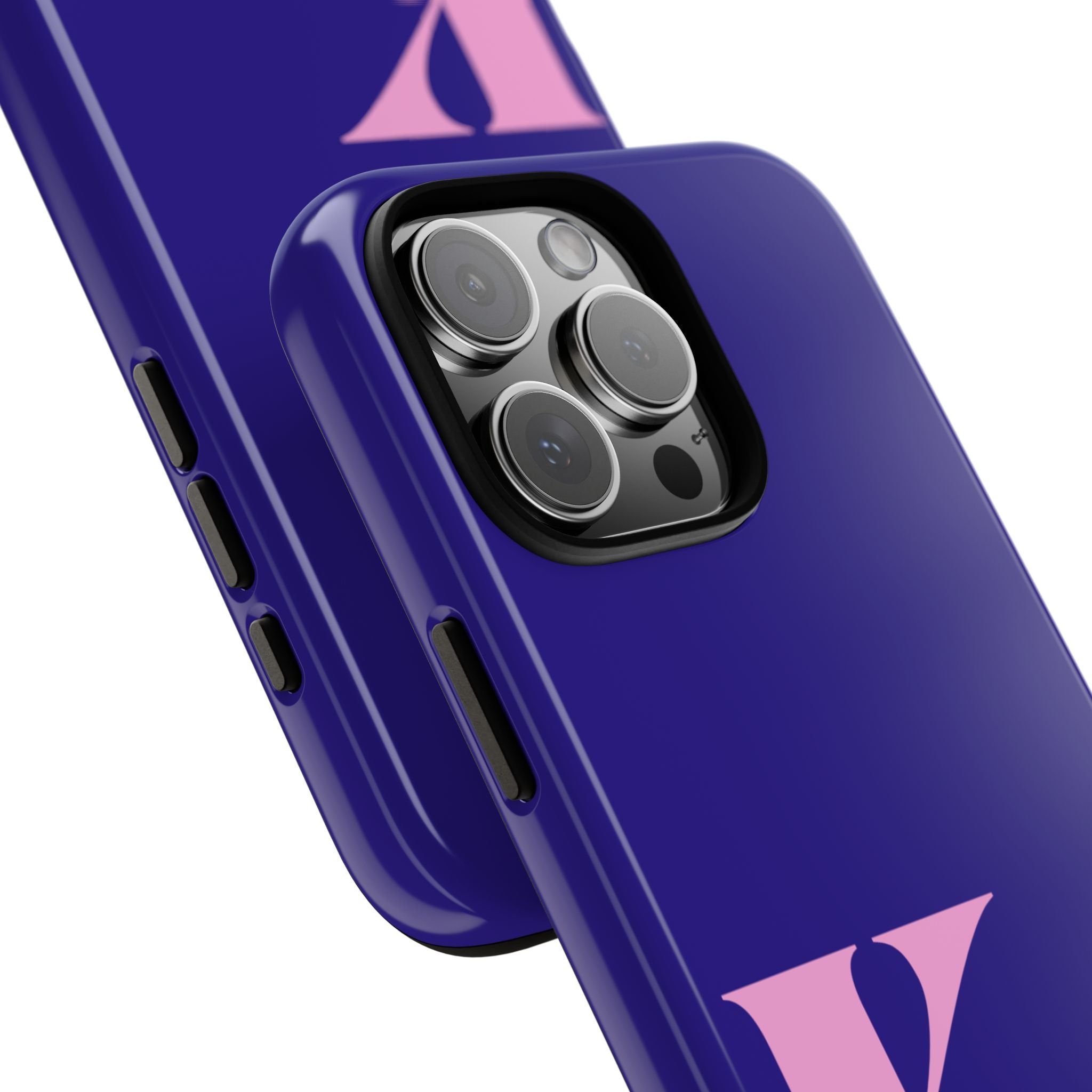 PERSONALIZED NAME CUSTOM ROYAL BLUE INITIAL PHONE CASE