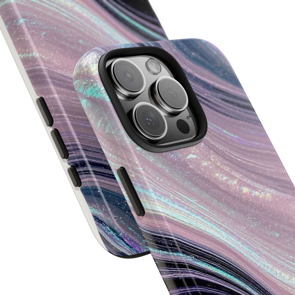 MERMAID GLITTLER MARBLE SWIRL PHONE CASE