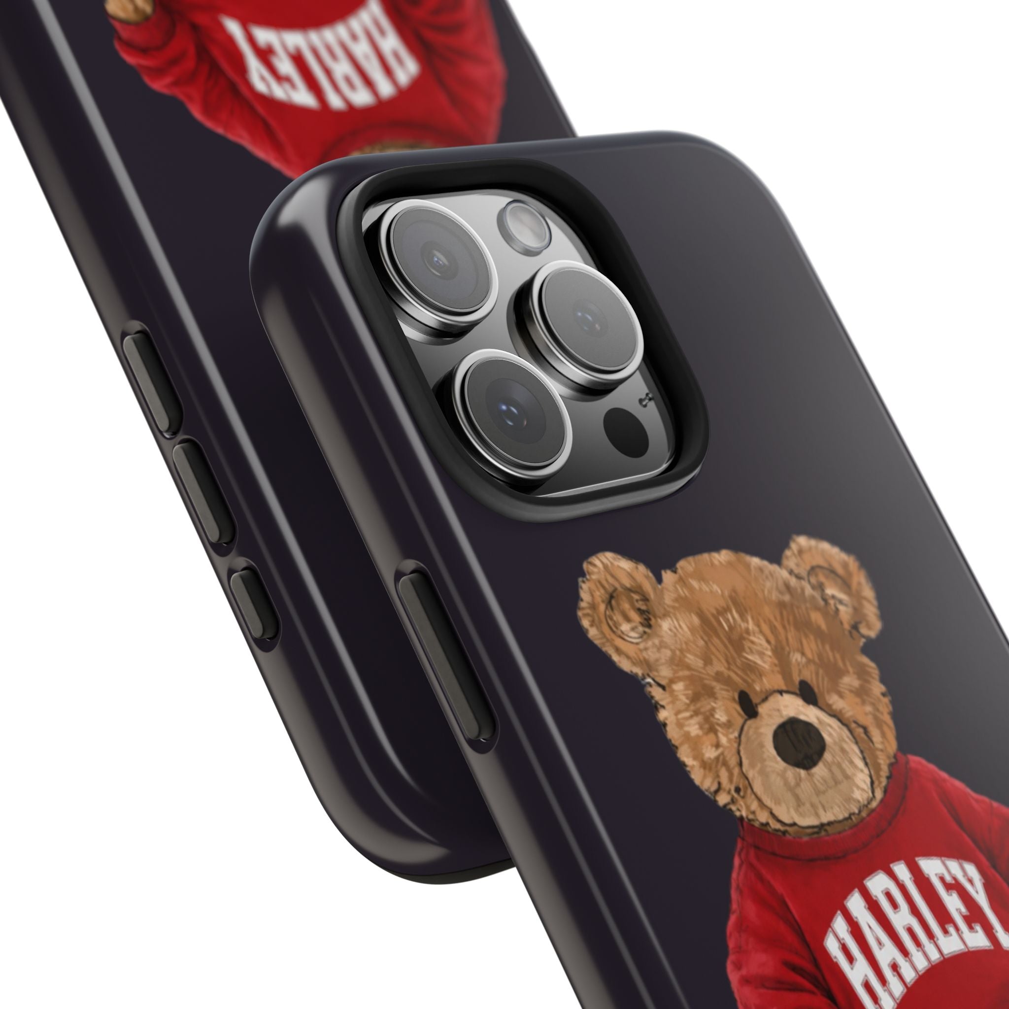 PERSONALIZED RED VARSITY SWEATER CUSTOM TEDDY BEAR NAME PHONE CASE