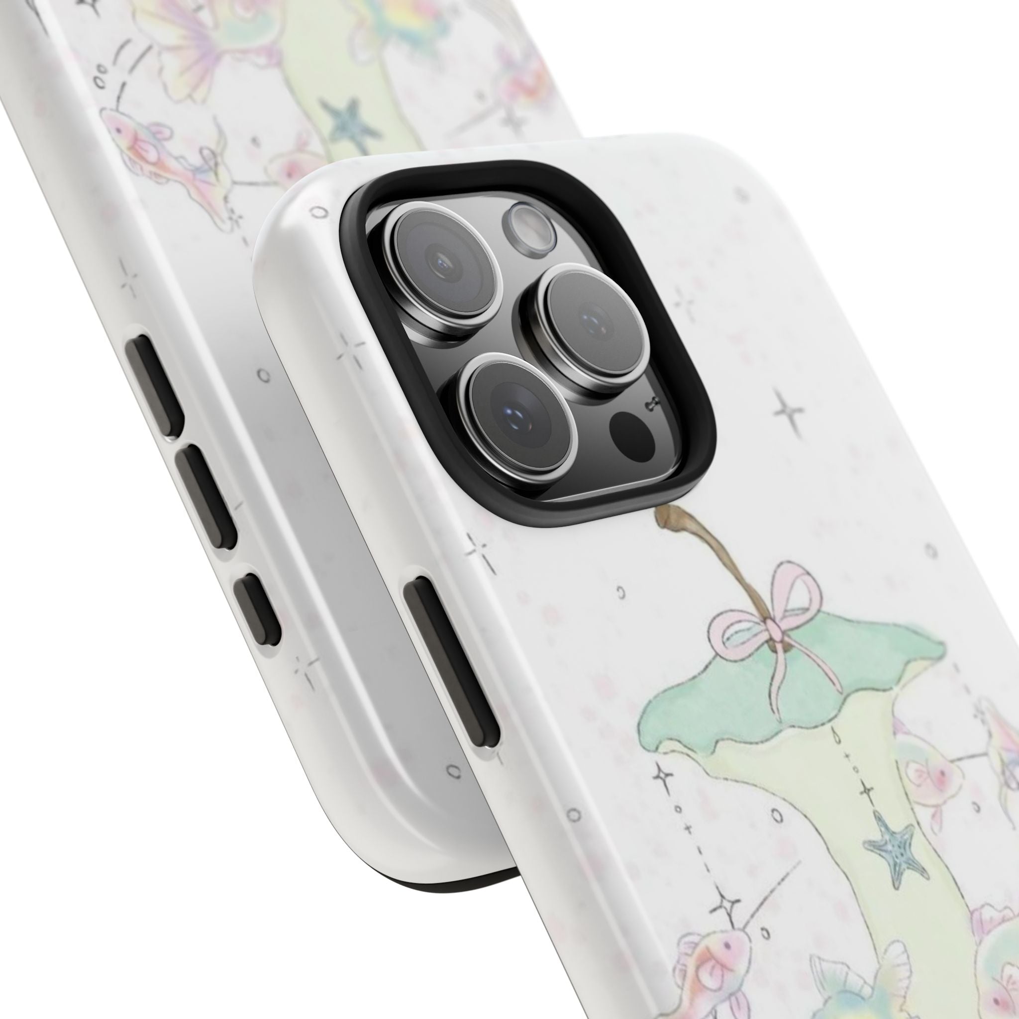 WHIMSY BUTTERFLY APPLE BITE PHONE CASE