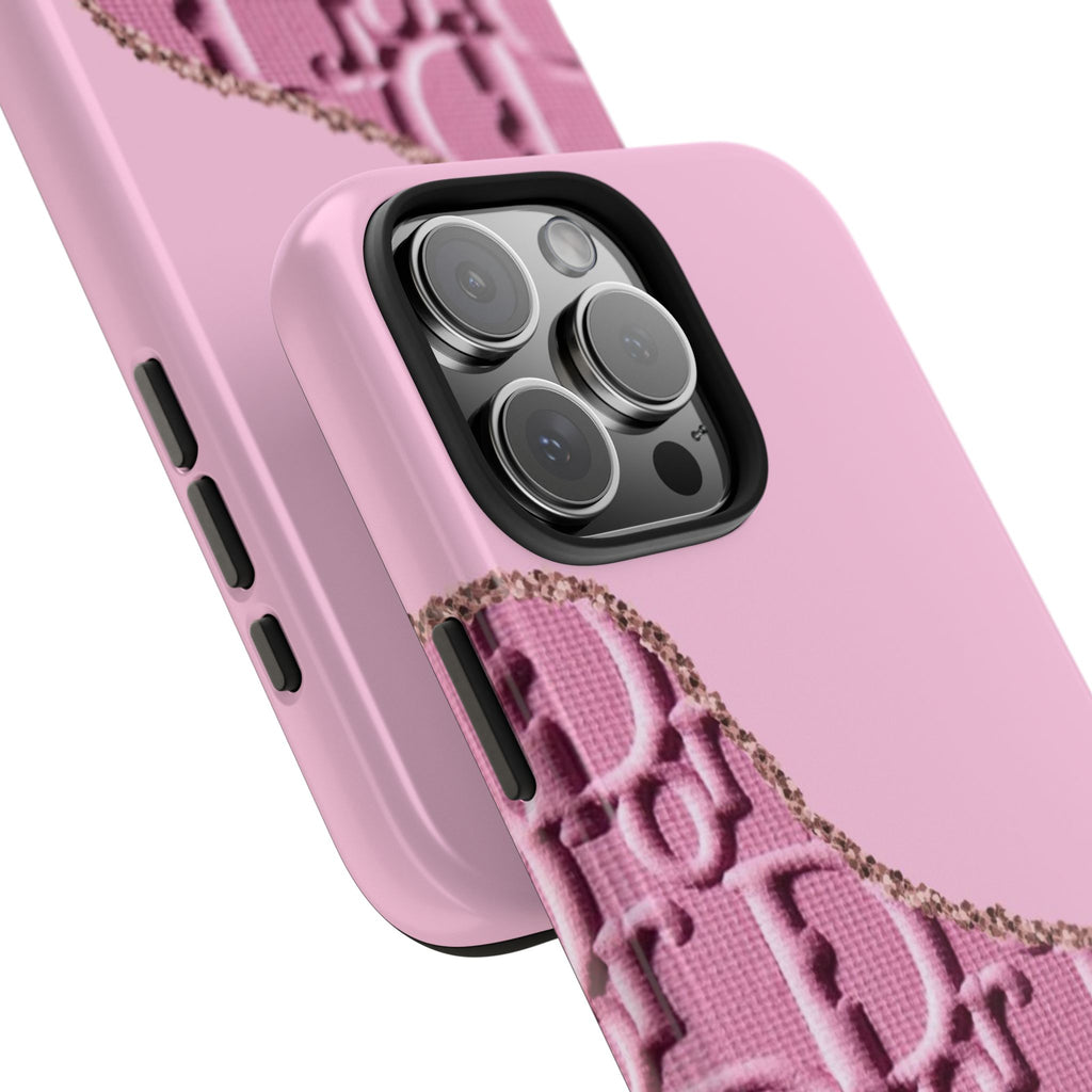 PINK DIOR DRIP PHONE CASE