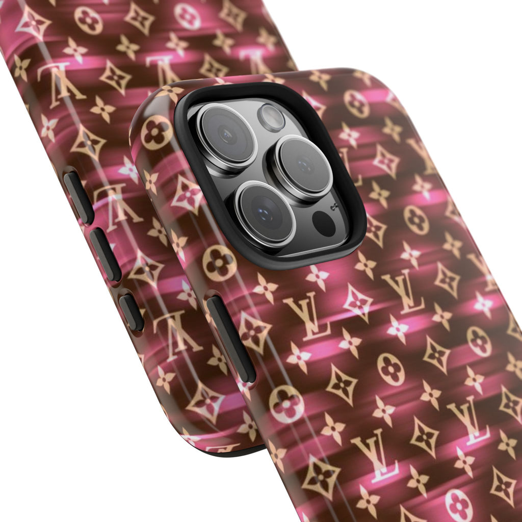 PINK GLOW LV PHONE CASE