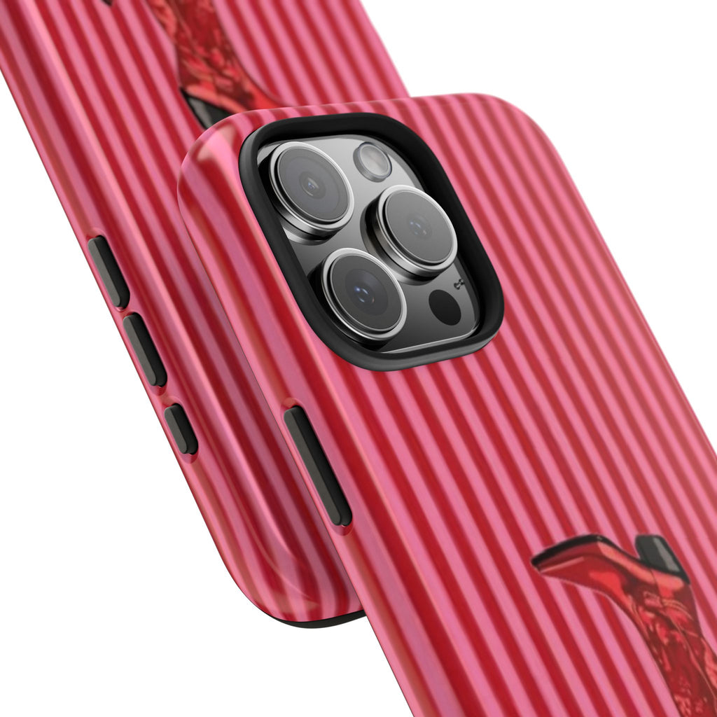 AMERICANA SUMMER RED STRIPES COWGIRL BOOTS PHONE CASE