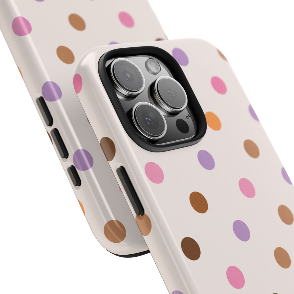 PASTEL SPICE POLKA DOTS PHONE CASE