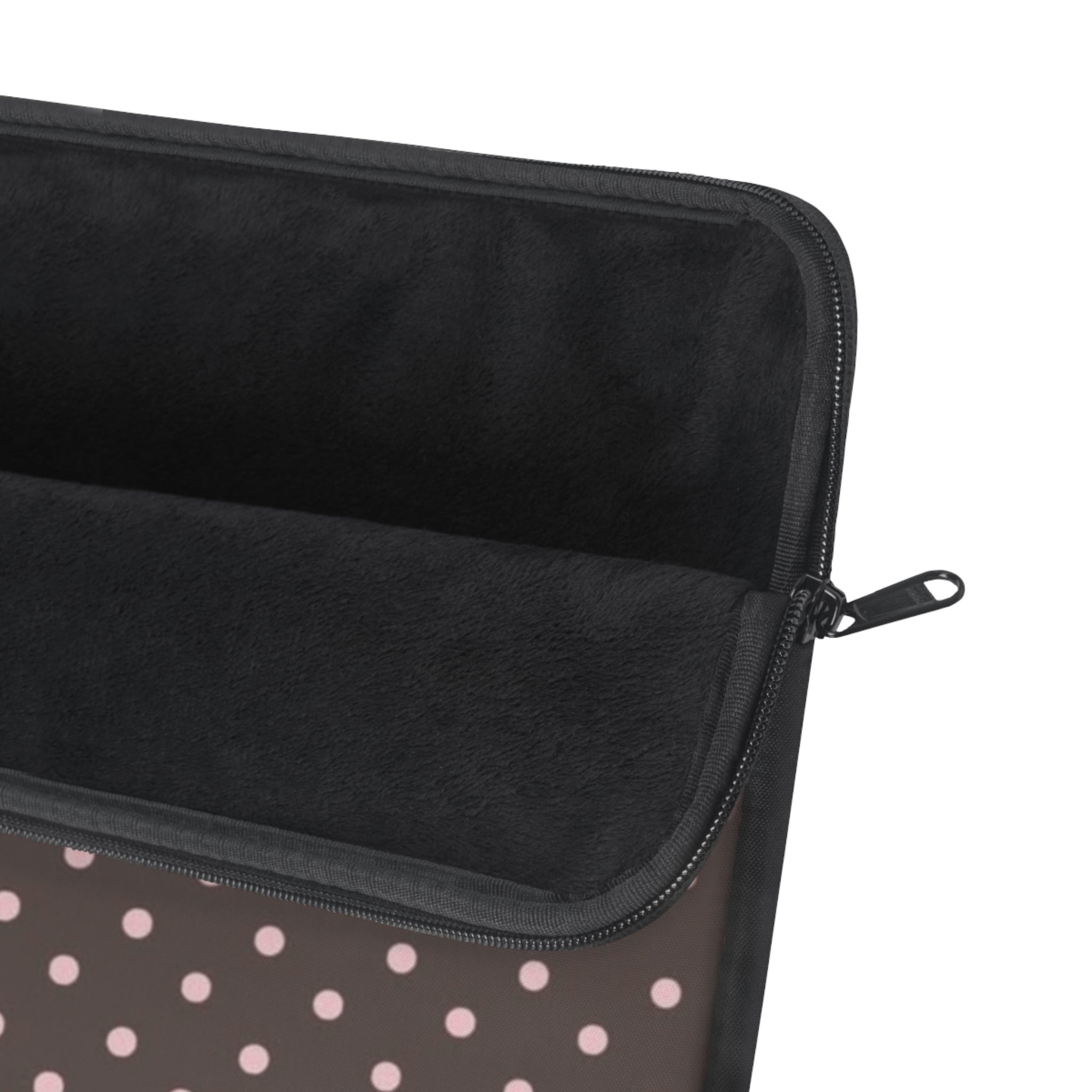 BROWN POLKA DOTS PINK LACE LADYBUG KINDLE IPAD & LAPTOP SLEEVE