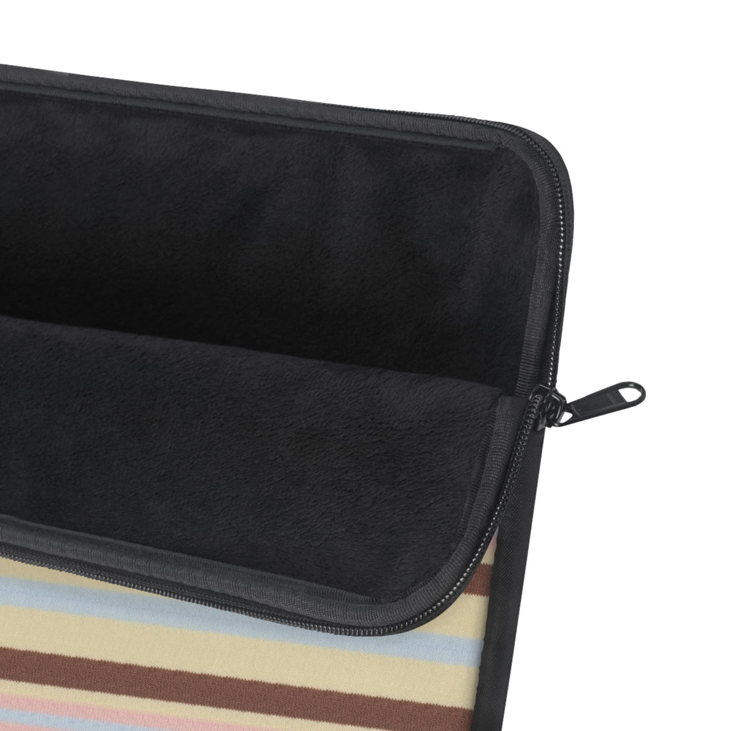 BUTTERSCOTCH STRIPES PARK AVENUE PUPPY KINDLE IPAD & LAPTOP SLEEVE