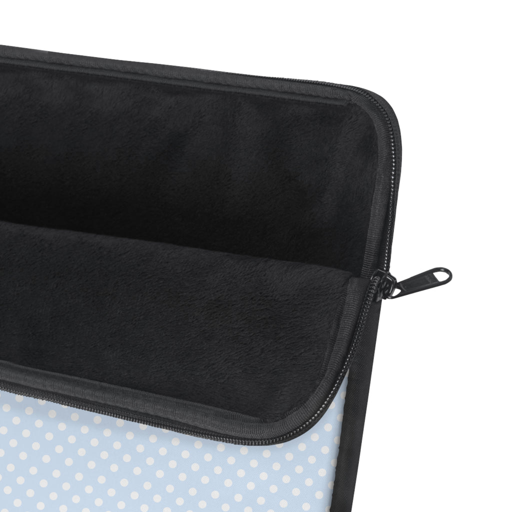 SNOW BLUE POLKA DOTS KINDLE IPAD & LAPTOP SLEEVE