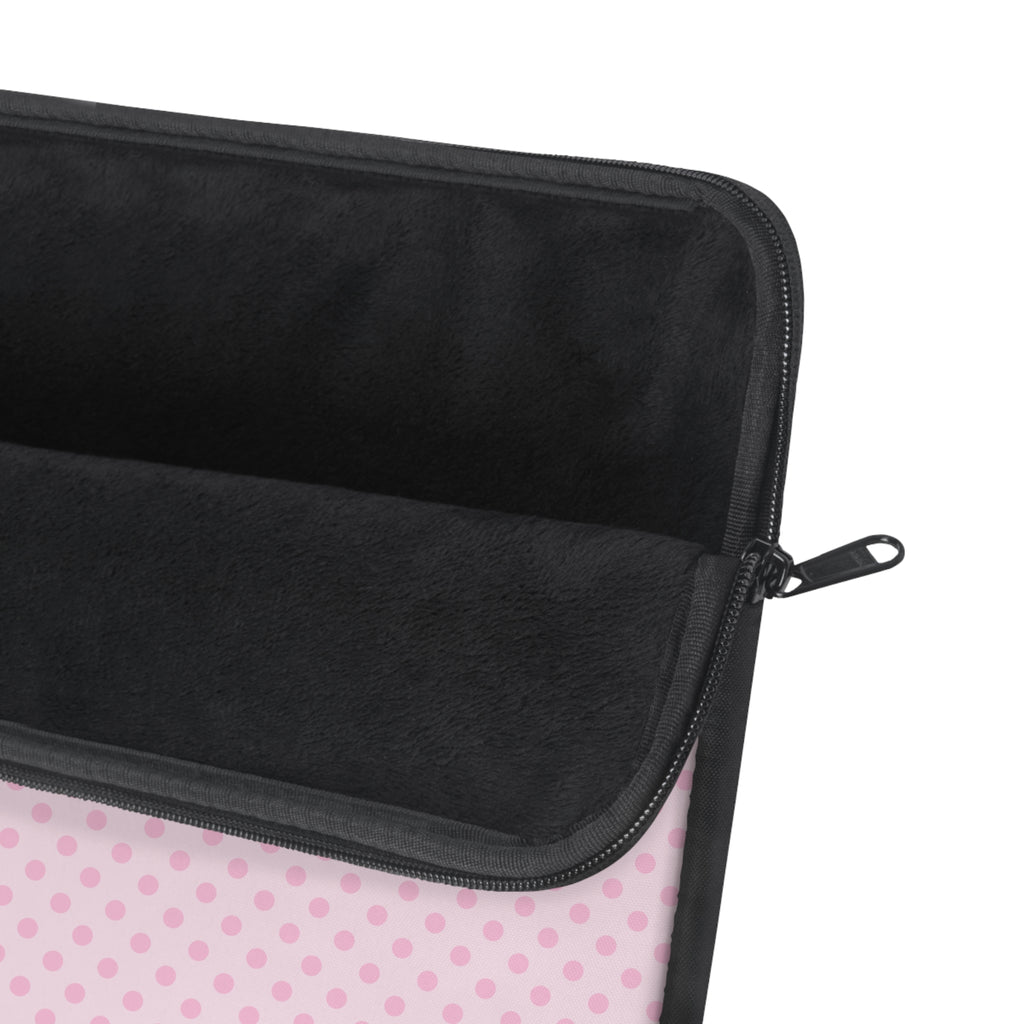 BABY PINK POLKA DOTS KINDLE IPAD & LAPTOP SLEEVE