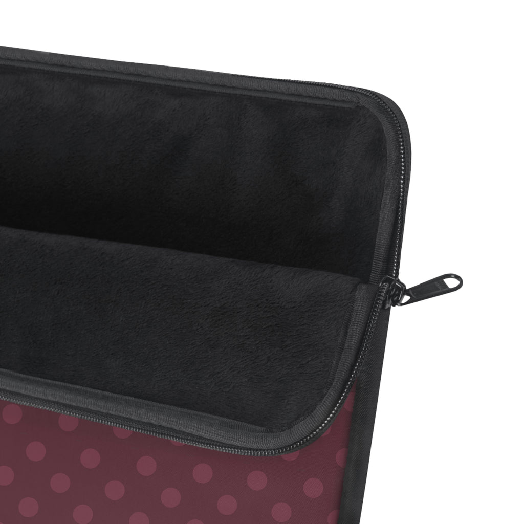 PLUM POLKA DOTS NEOPRENE KINDLE IPAD & LAPTOP SLEEVE