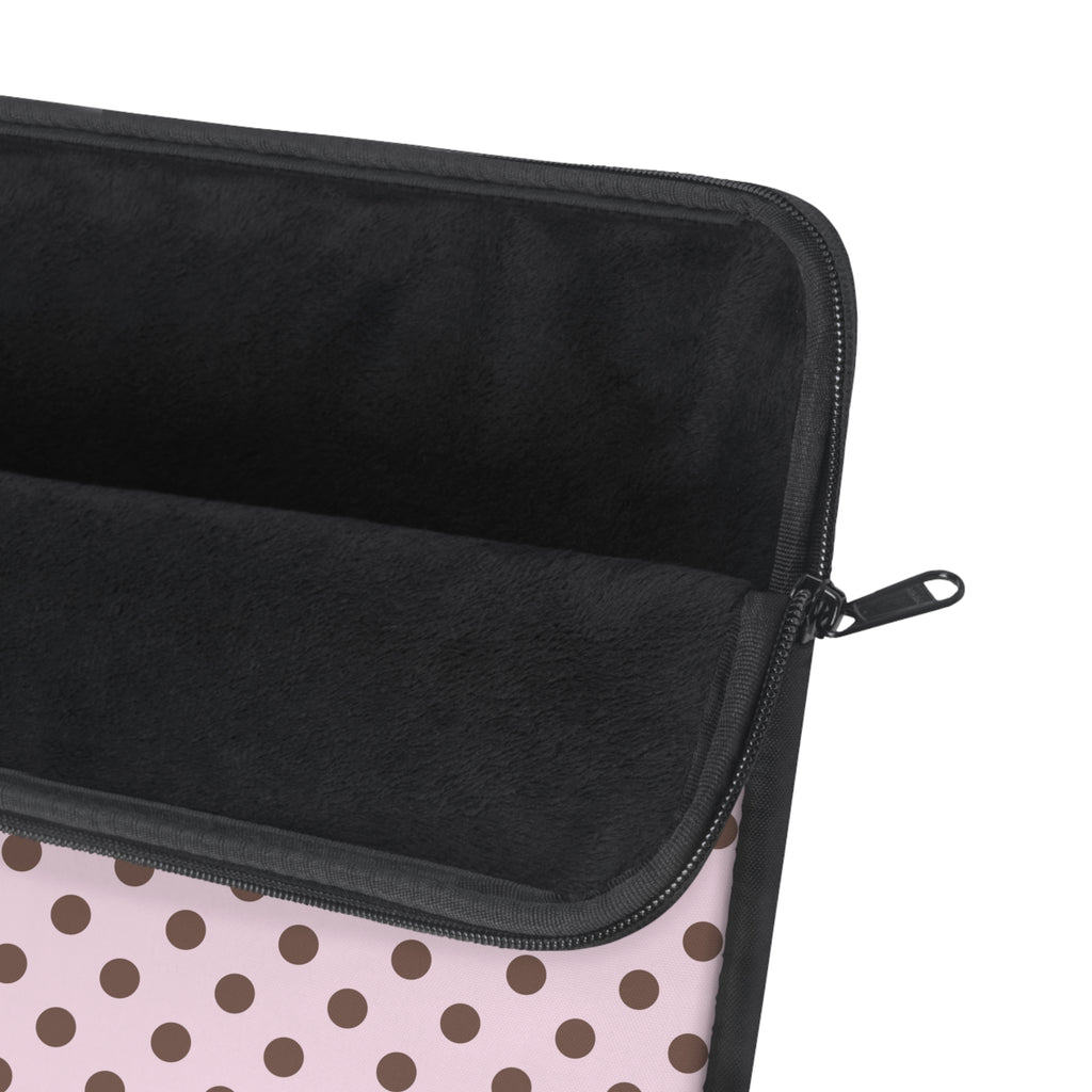 SWEET COCOA POLKA DOTS NEOPRENE KINDLE IPAD & LAPTOP SLEEVE