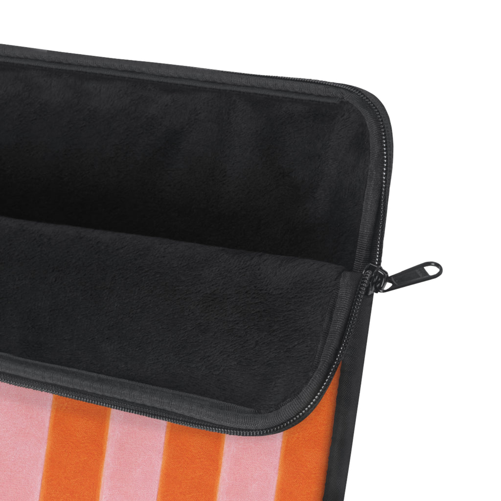 PERSONALIZED NAME CUSTOM ORANGE STRIPES KINDLE IPAD & LAPTOP SLEEVE