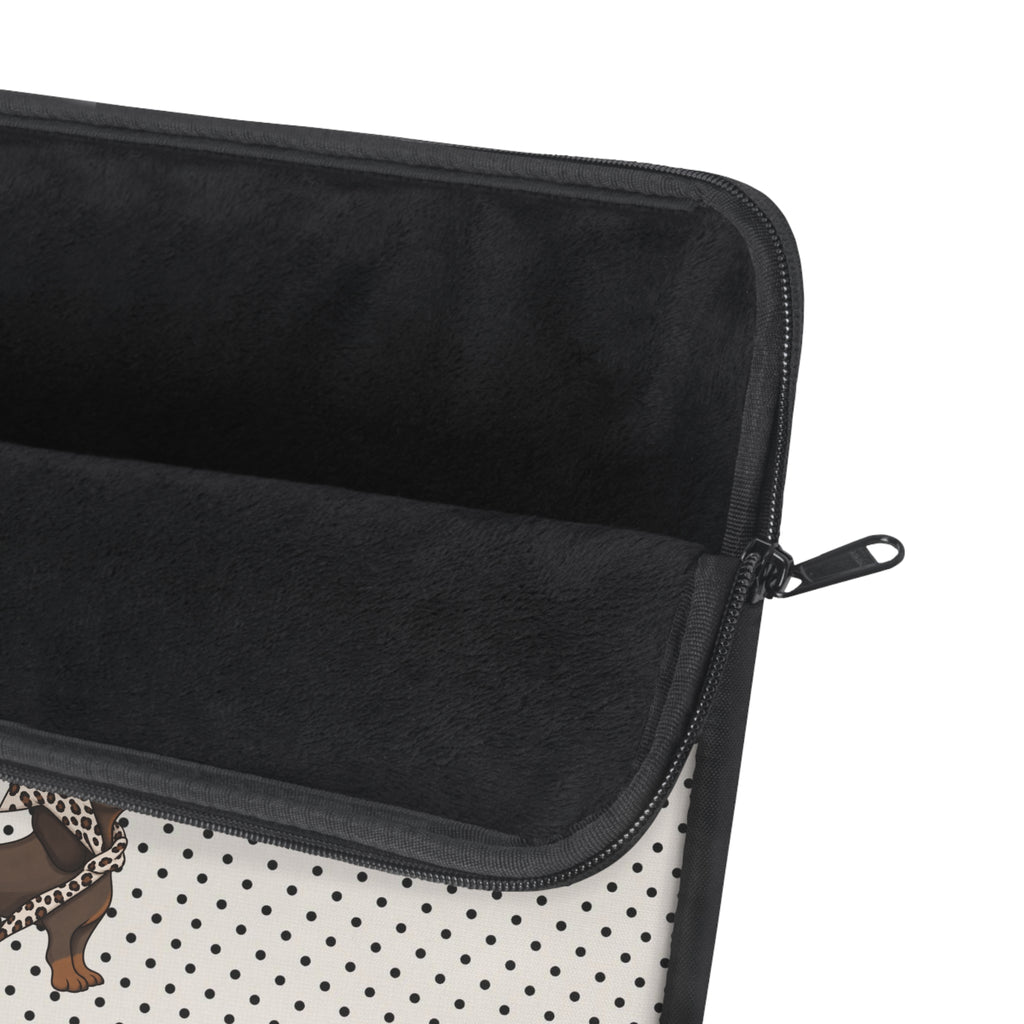 CLASSIC POLKA DOTS DACHSHUND KINDLE IPAD & LAPTOP SLEEVE