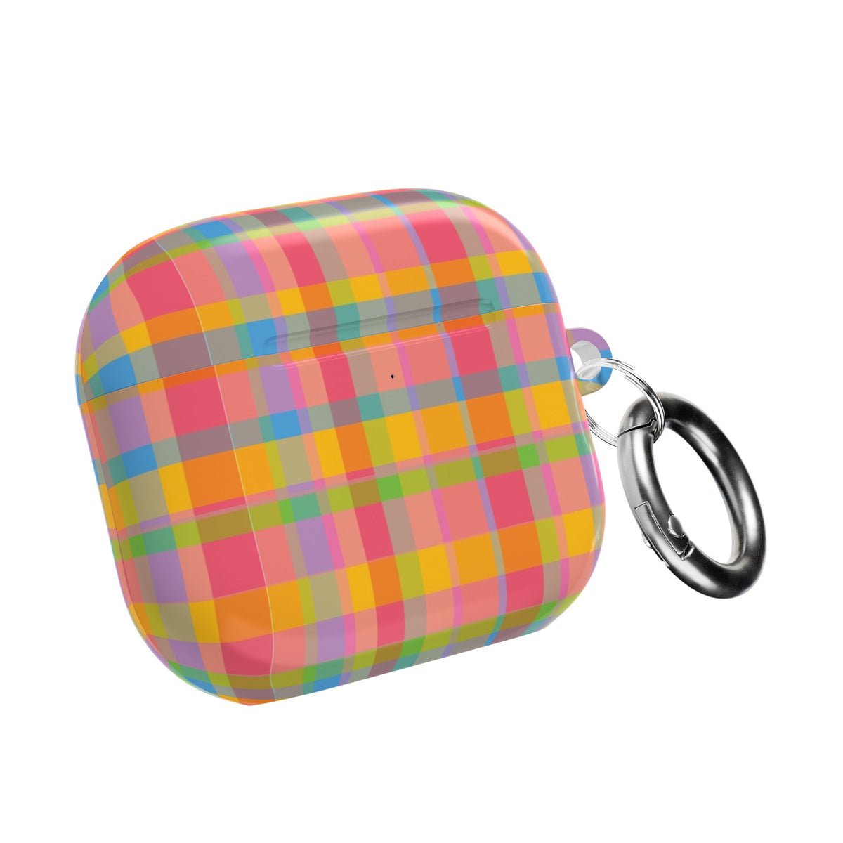 ORANGE SUNSET PLAID AIRPOD CASE