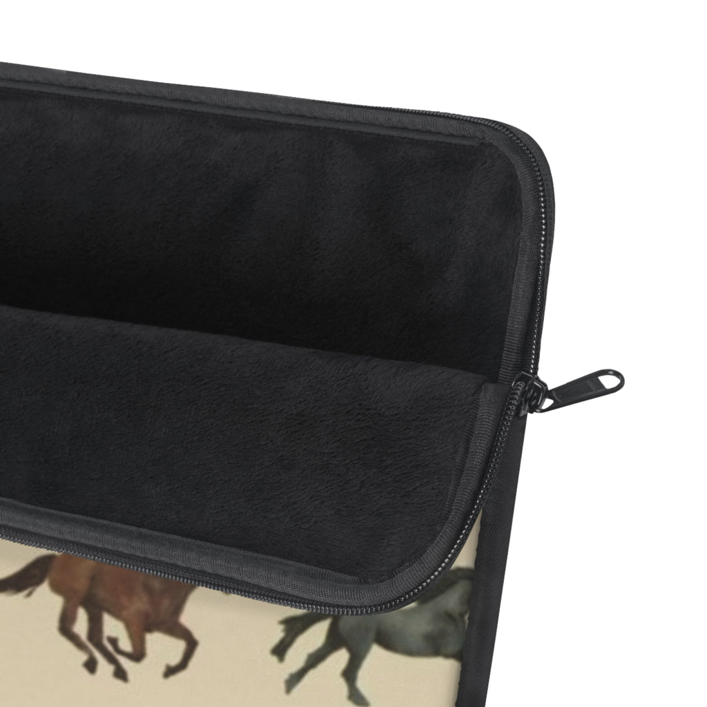 BEIGE MINIMALIST WESTERN HORSES KINDLE IPAD & LAPTOP SLEEVE