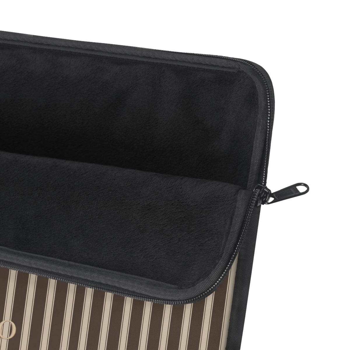 PERSONALIZED BROWN CLASSIC STRIPES INITIALS NAME KINDLE IPAD & LAPTOP SLEEVE