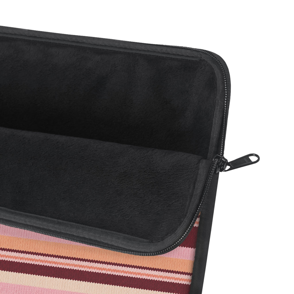 PEACH MERLOT STRIPES KINDLE IPAD & LAPTOP SLEEVE