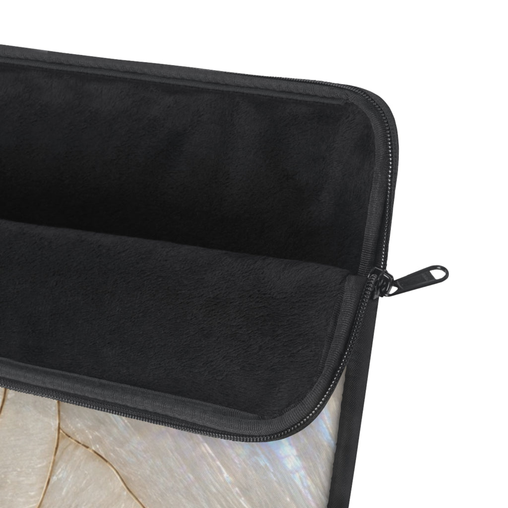 LIGHT IVORY OPAL SHELL KINDLE IPAD & LAPTOP SLEEVE