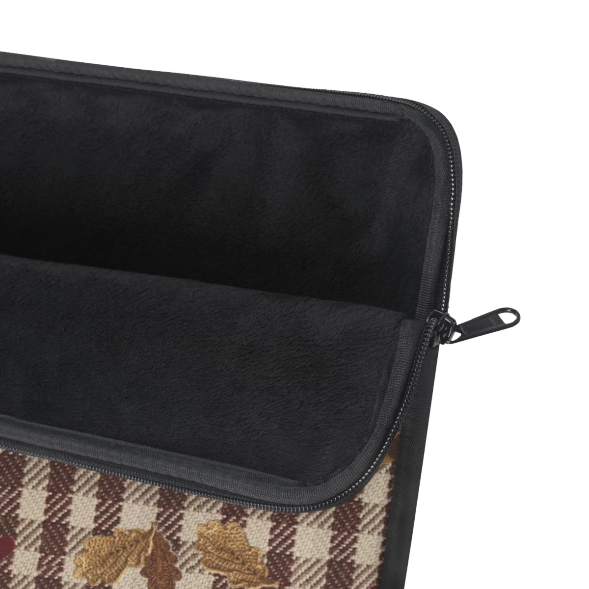 CHESTNUT GINGHAM FALL LEAVES KINDLE IPAD & LAPTOP SLEEVE