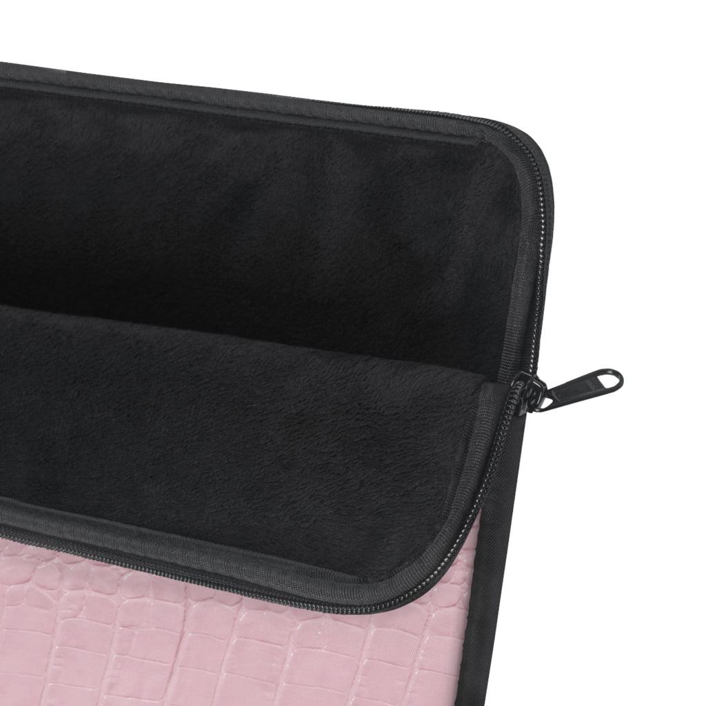 PERSONALIZED BABY PINK CROC MONOGRAM INITIALS CUSTOM NAME KINDLE IPAD & LAPTOP SLEEVE