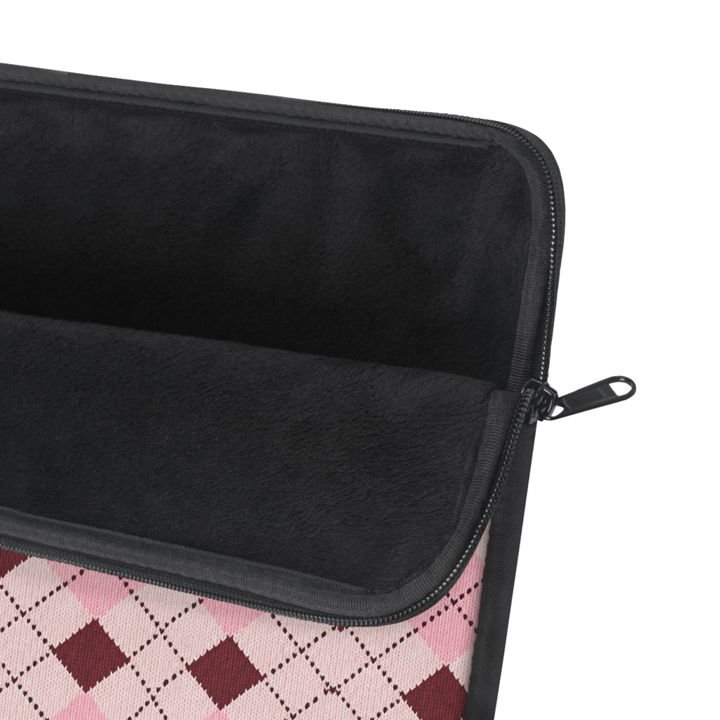 BURGUNDY ARGYLE IPAD & LAPTOP SLEEVE