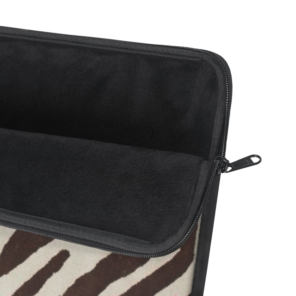 BROWN ZEBRA PINK STARS KINDLE IPAD & LAPTOP SLEEVE