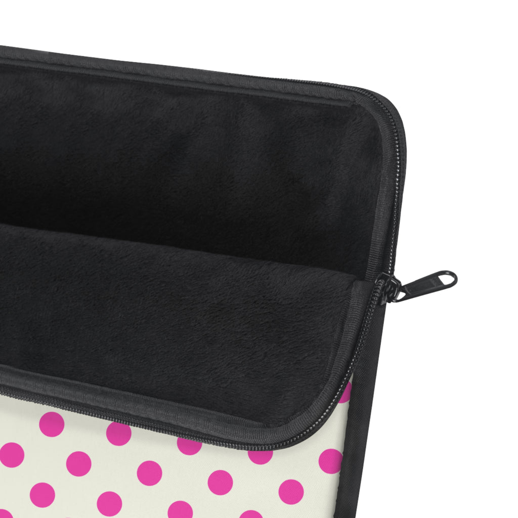 LYCHEE CREAM POLKA DOTS KINDLE IPAD & LAPTOP SLEEVE