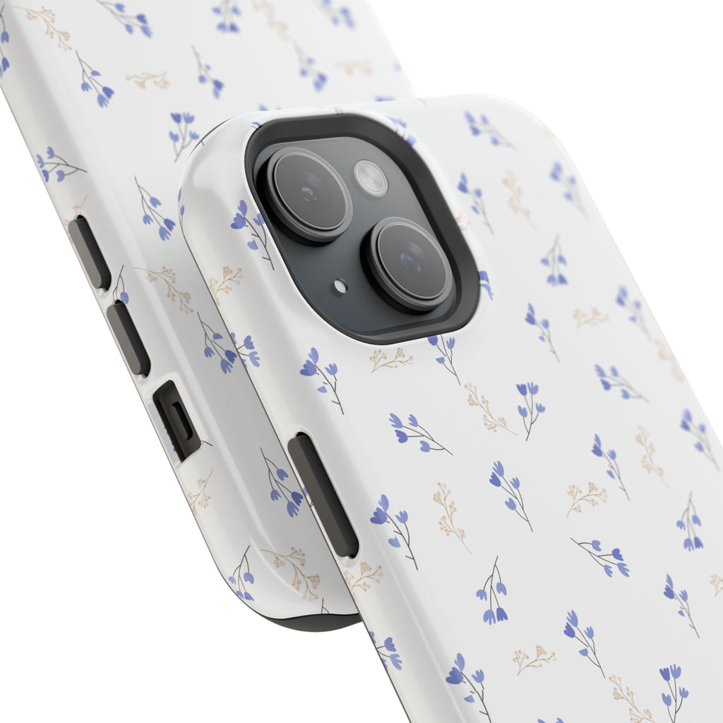 BLUE & BEIGE DITSY FLORAL PHONE CASE