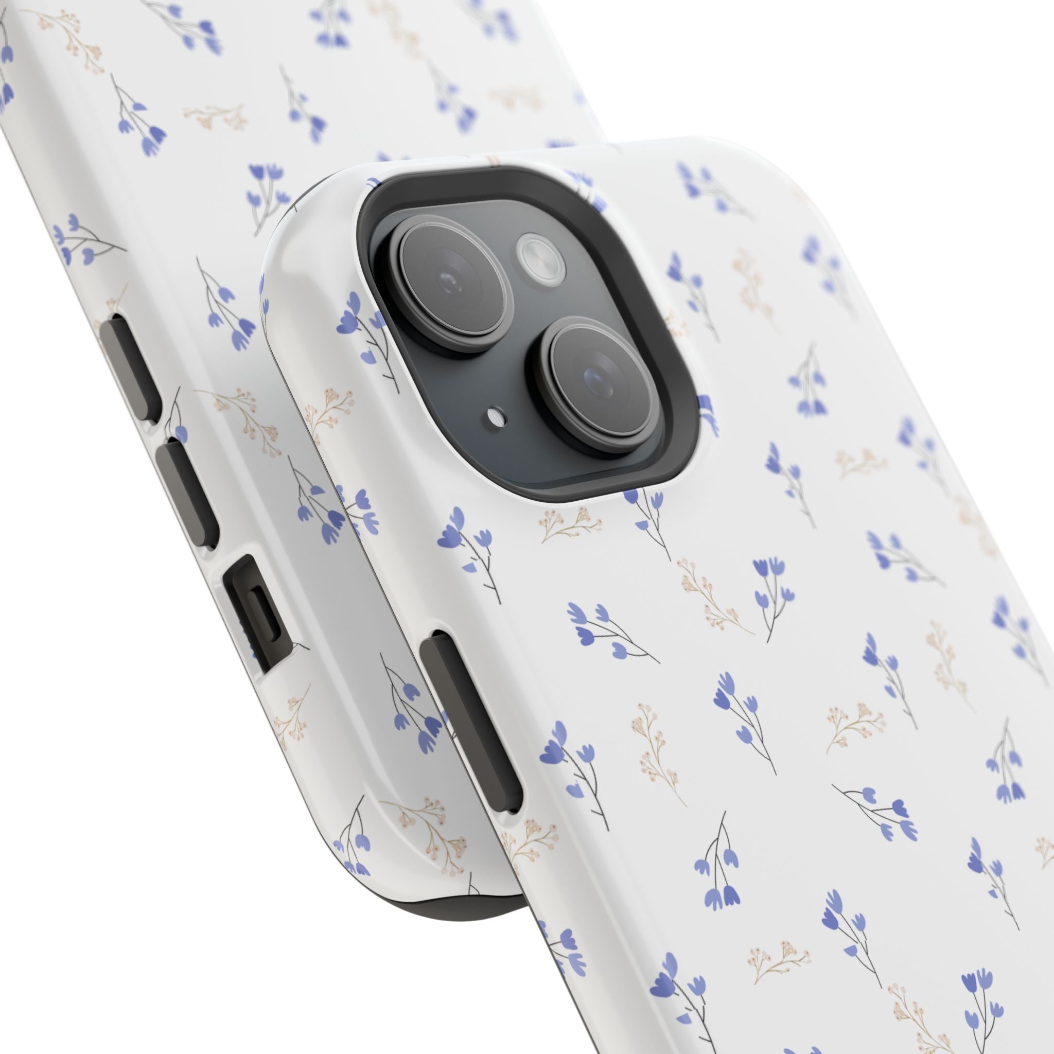 BLUE & BEIGE DITSY FLORAL PHONE CASE