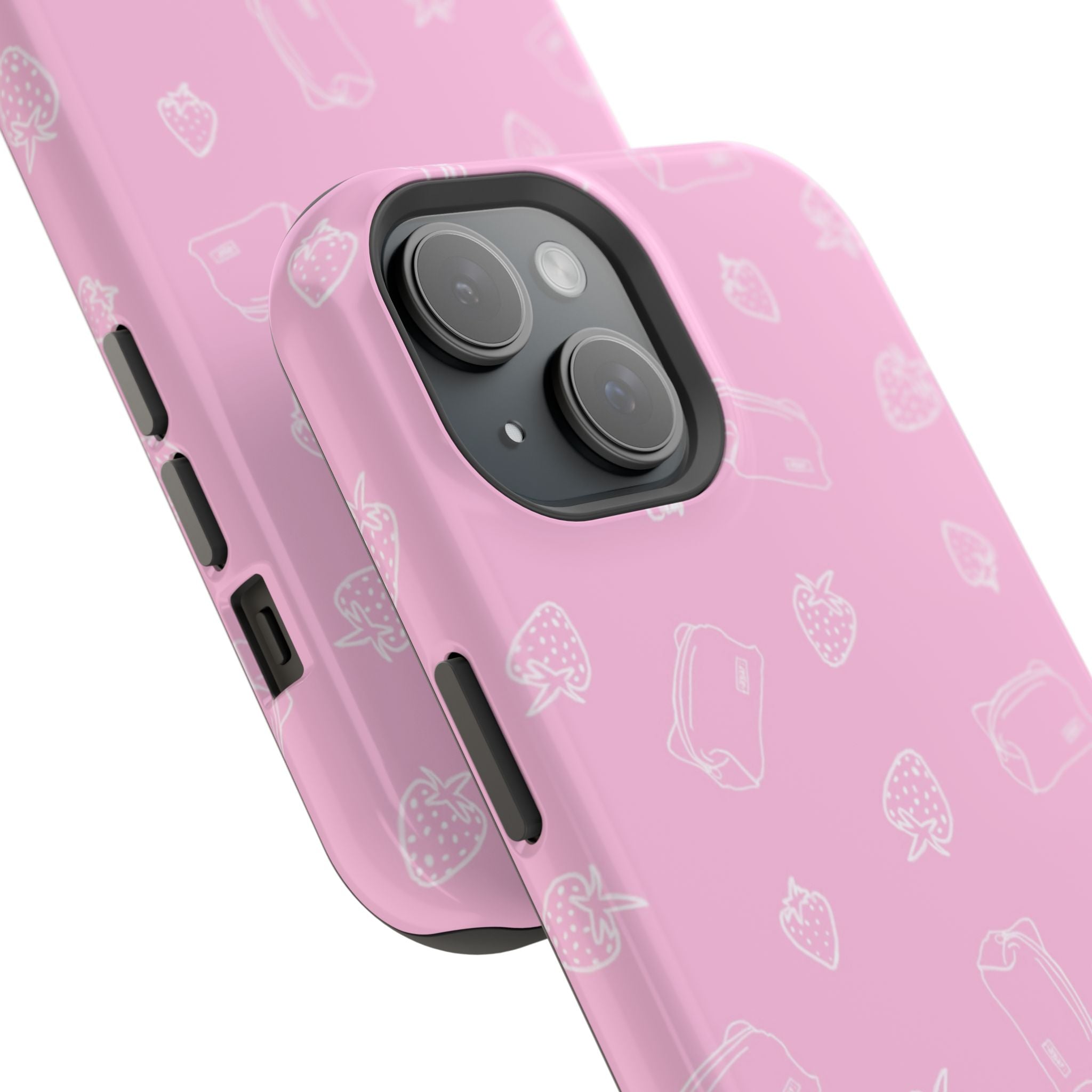 PINK BAGS & BERRIES PHONE CASE