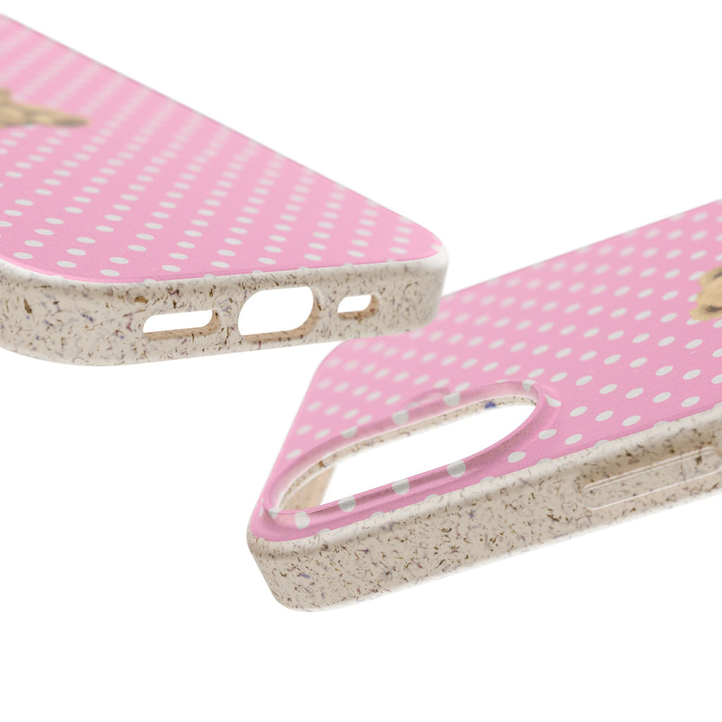 PINK POLKA DOT TEDDY BEAR ECO-FRIENDLY MAGSAFE® PHONE CASE