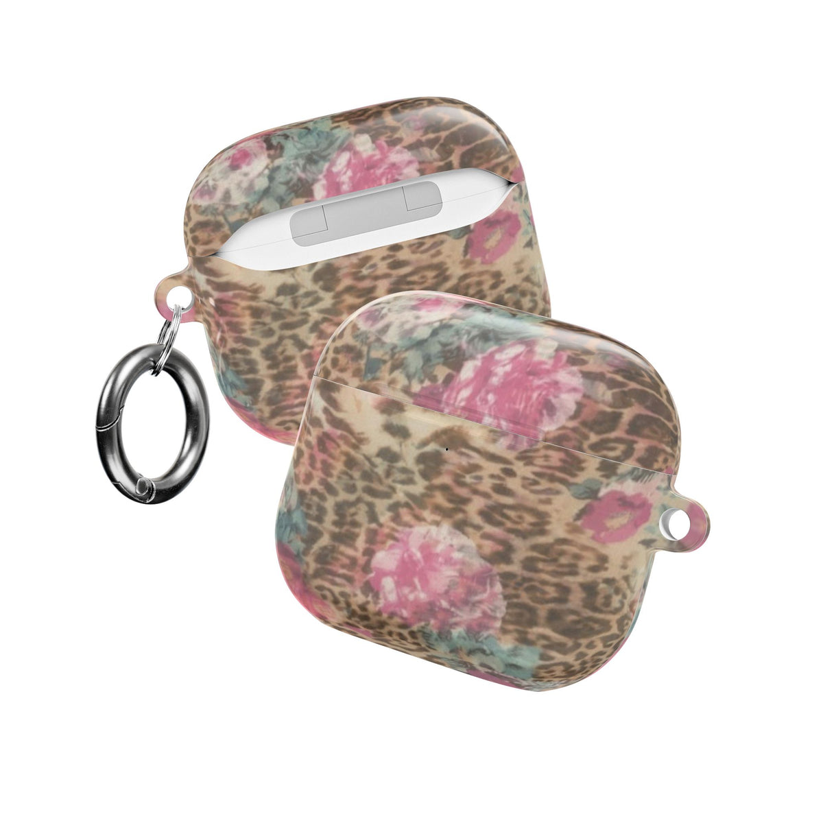 VINTAGE LEOPARD FLORAL AIRPOD CASE