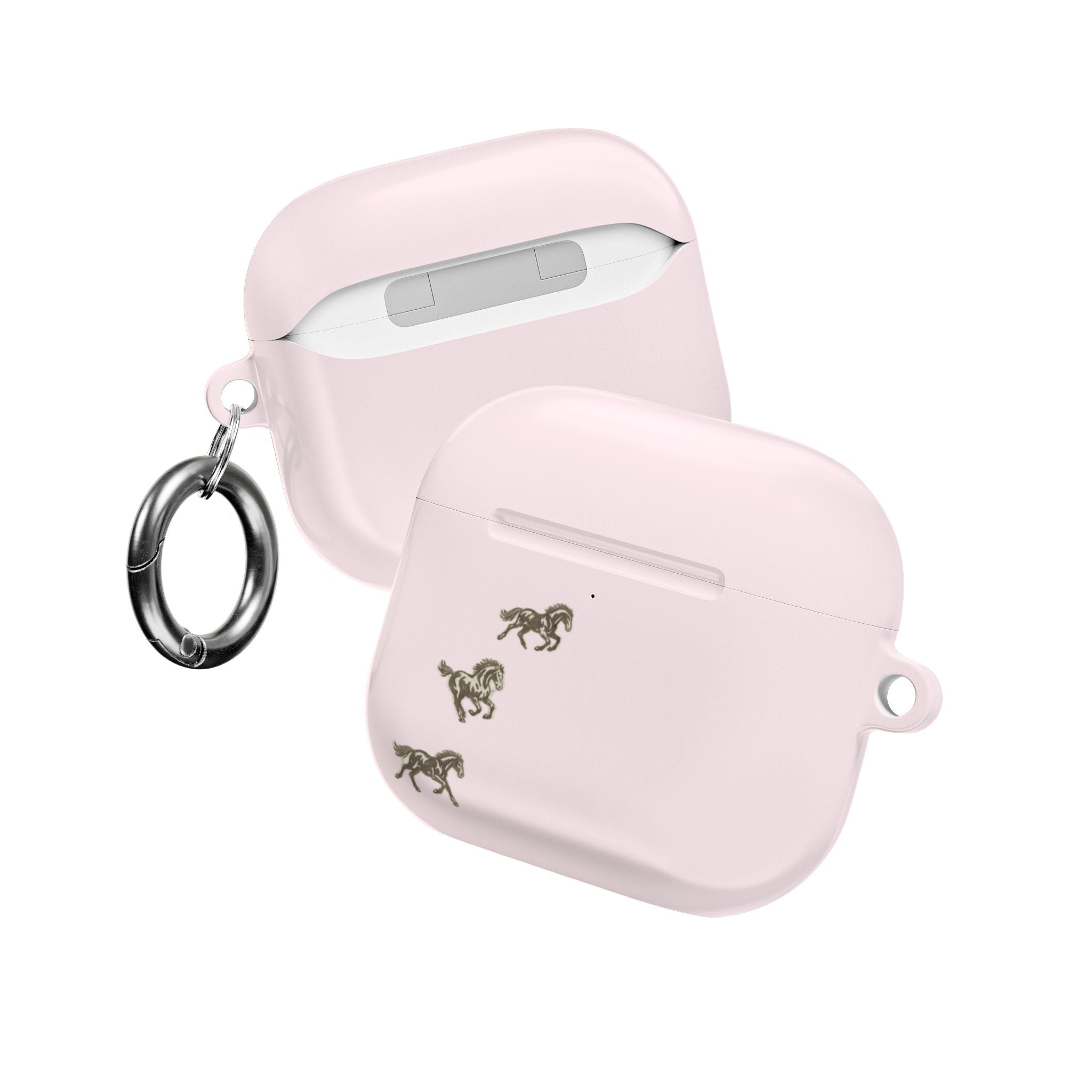 PINK MINI WESTERN RODEO HORSES AIRPOD CASE