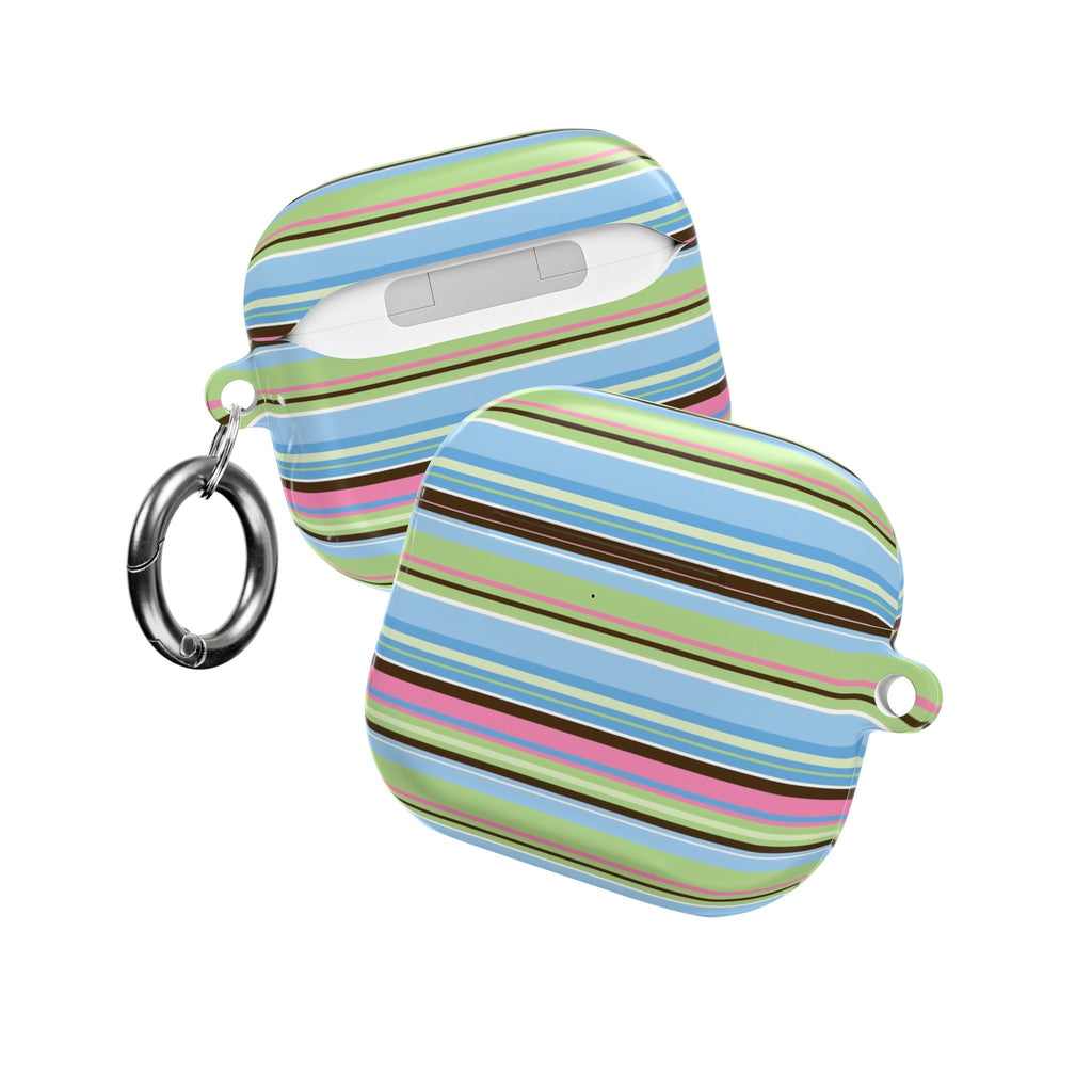 BLUE CABANA STRIPES AIRPOD CASE