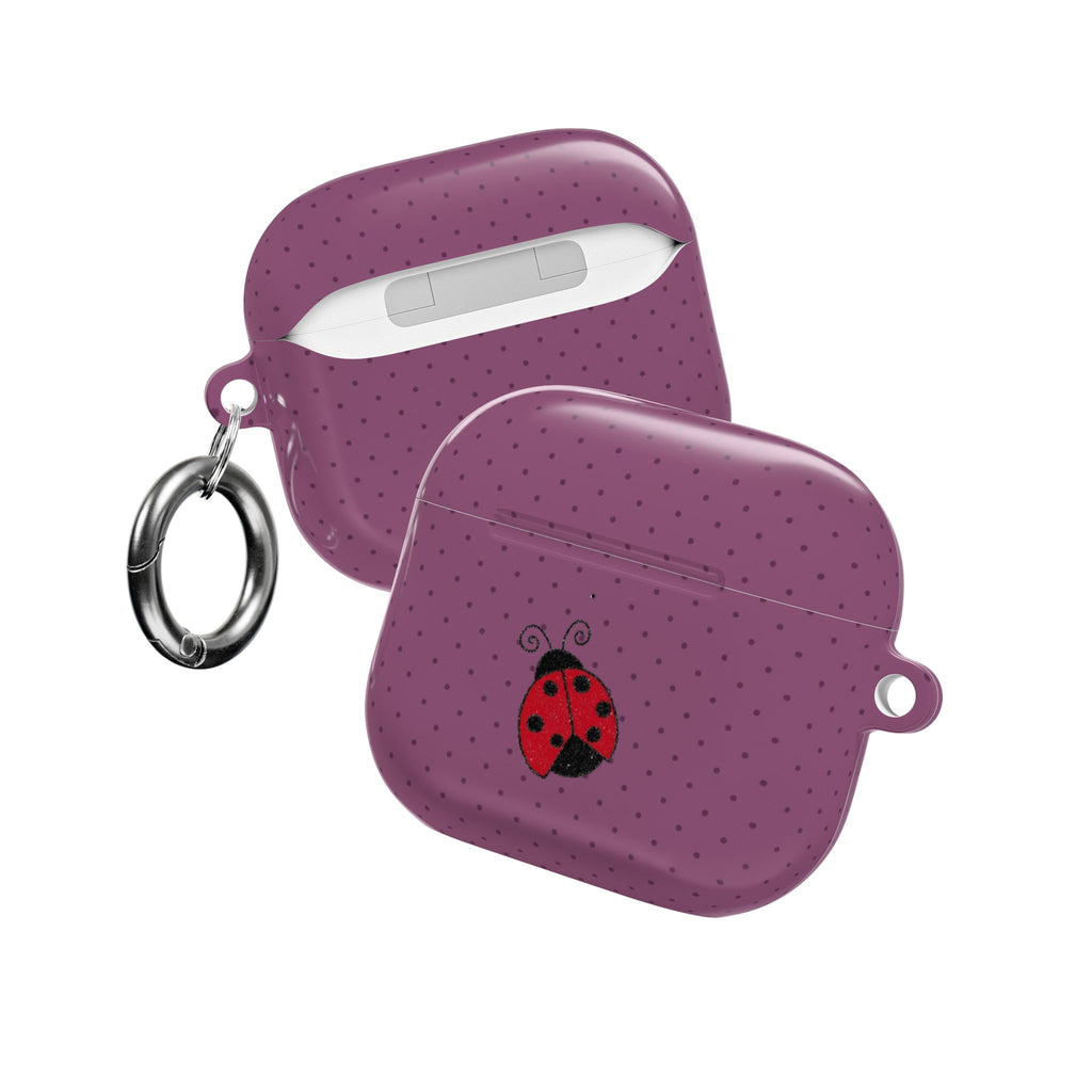 MAUVETTE LADYBUG POLKA DOTS AIRPOD CASE