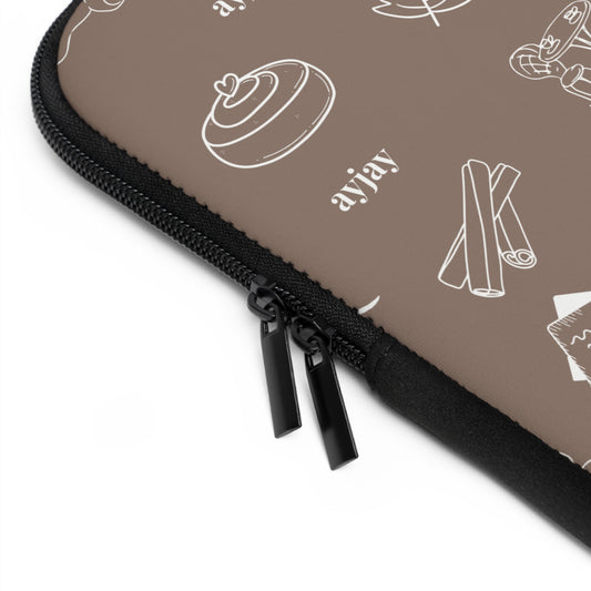 BROWN AYJAY FALL LAPTOP CASE