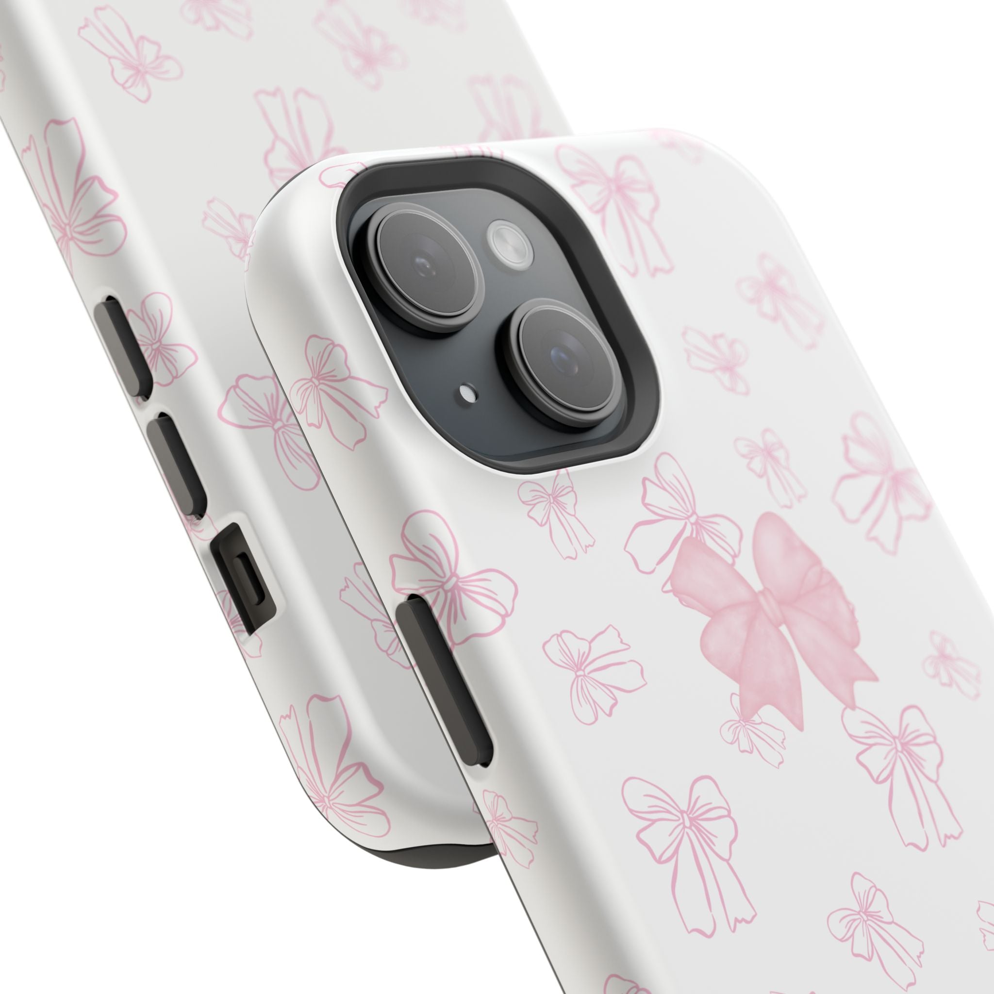 PINK BOW COQUETTE PHONE CASE