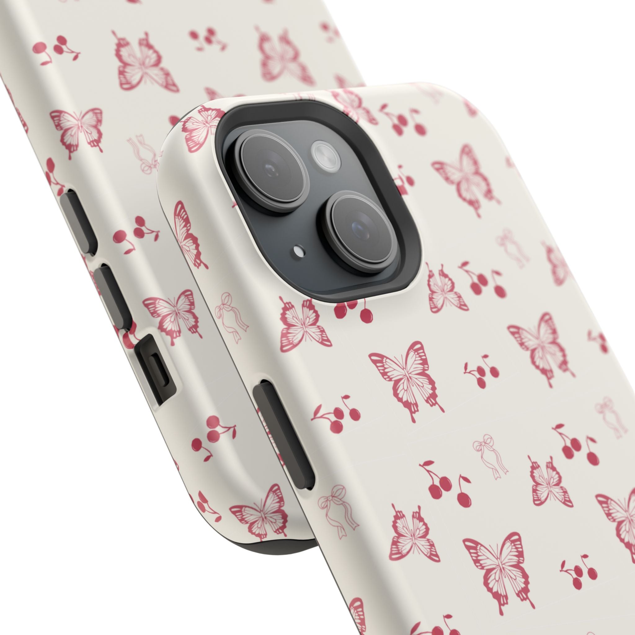 CHERRY BUTTERFLIES PHONE CASE