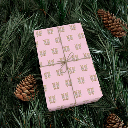 PINK COUNTRY COWGIRL BOW BOOTS WRAPPING PAPER ROLL