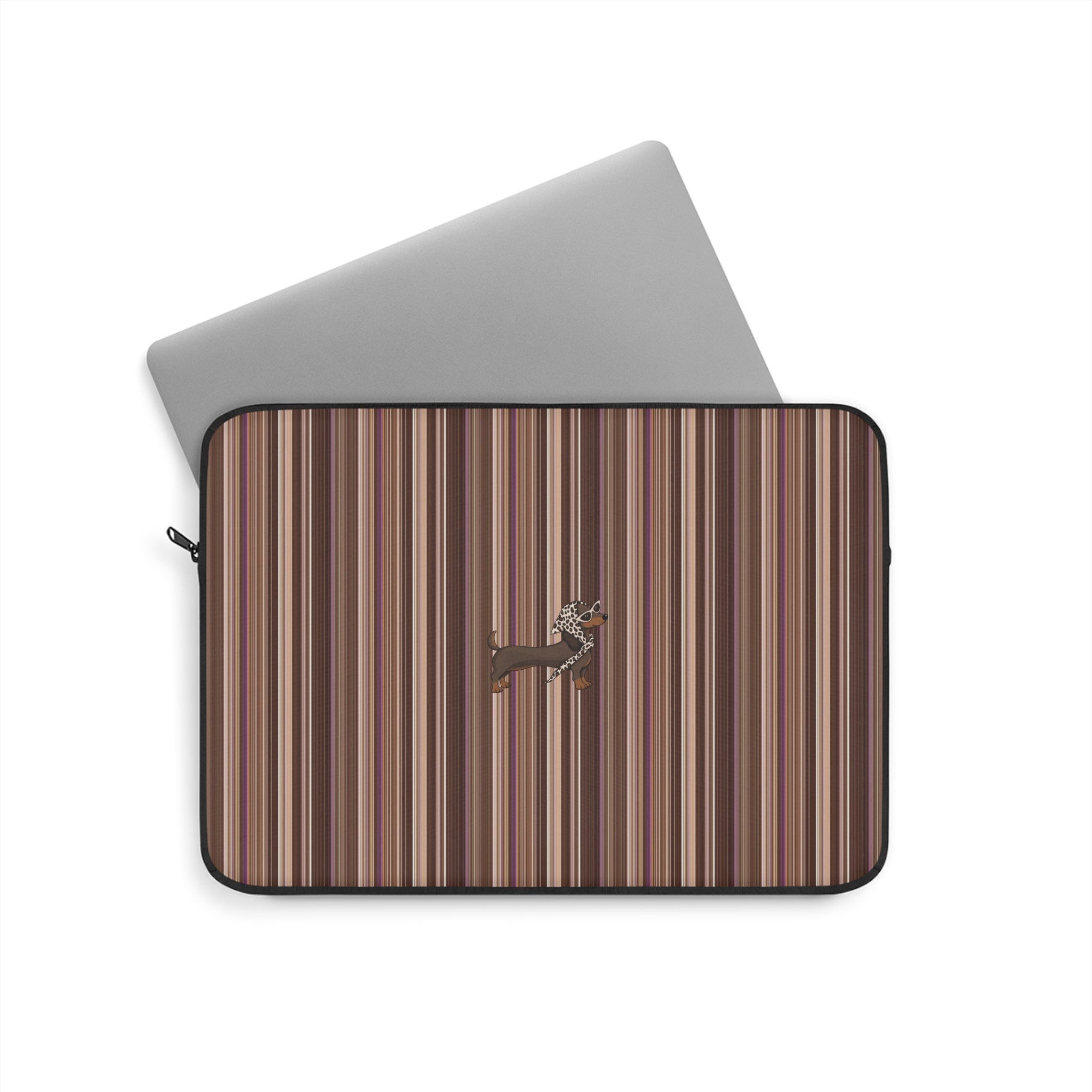 FALL STRIPES DACHSHUND KINDLE IPAD & LAPTOP SLEEVE
